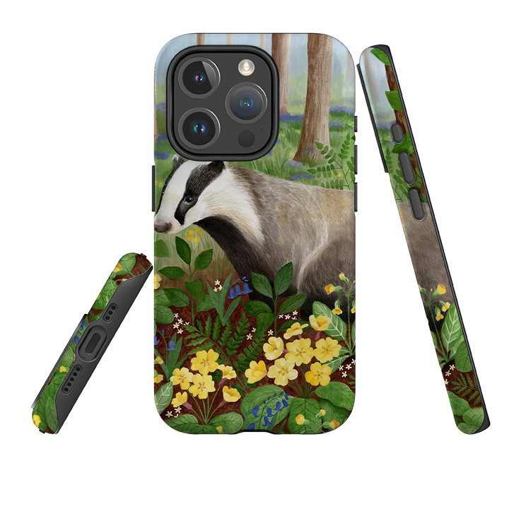 iPhone MagSafe Tough Case - Bluebell Badger By Bex Parkin