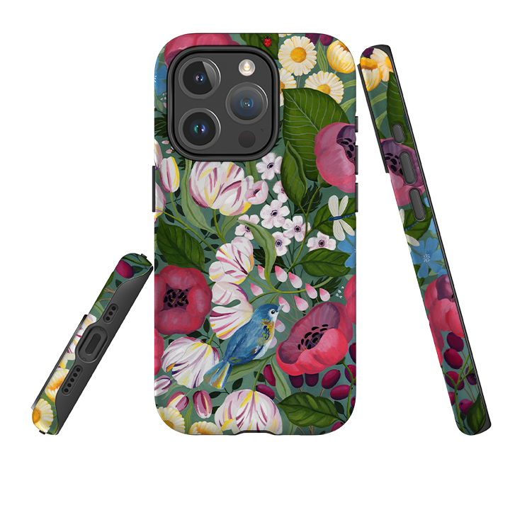 iPhone MagSafe Tough Case - Bluebell Flowers By Bex Parkin