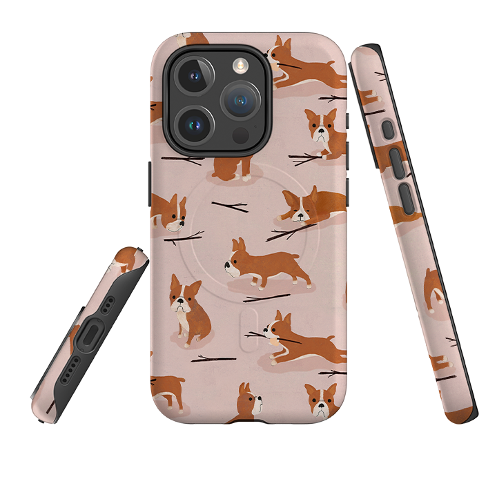 iPhone MagSafe Tough Case -  Boston Terrier By Katherine Quinn