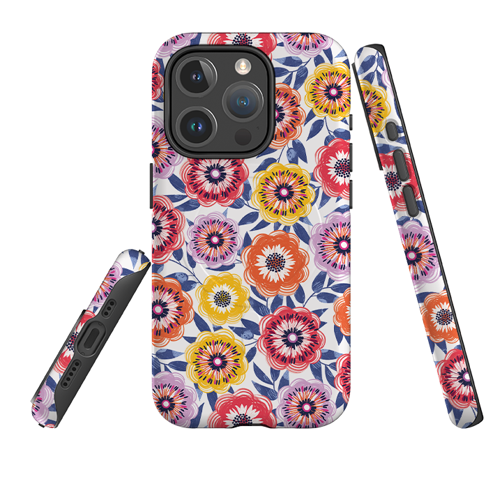 iPhone MagSafe Tough Case – Helle Blüten I Von Ali Brookes