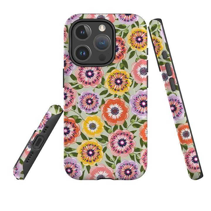 iPhone MagSafe Tough Case -  Bright Blooms II By Ali Brookes