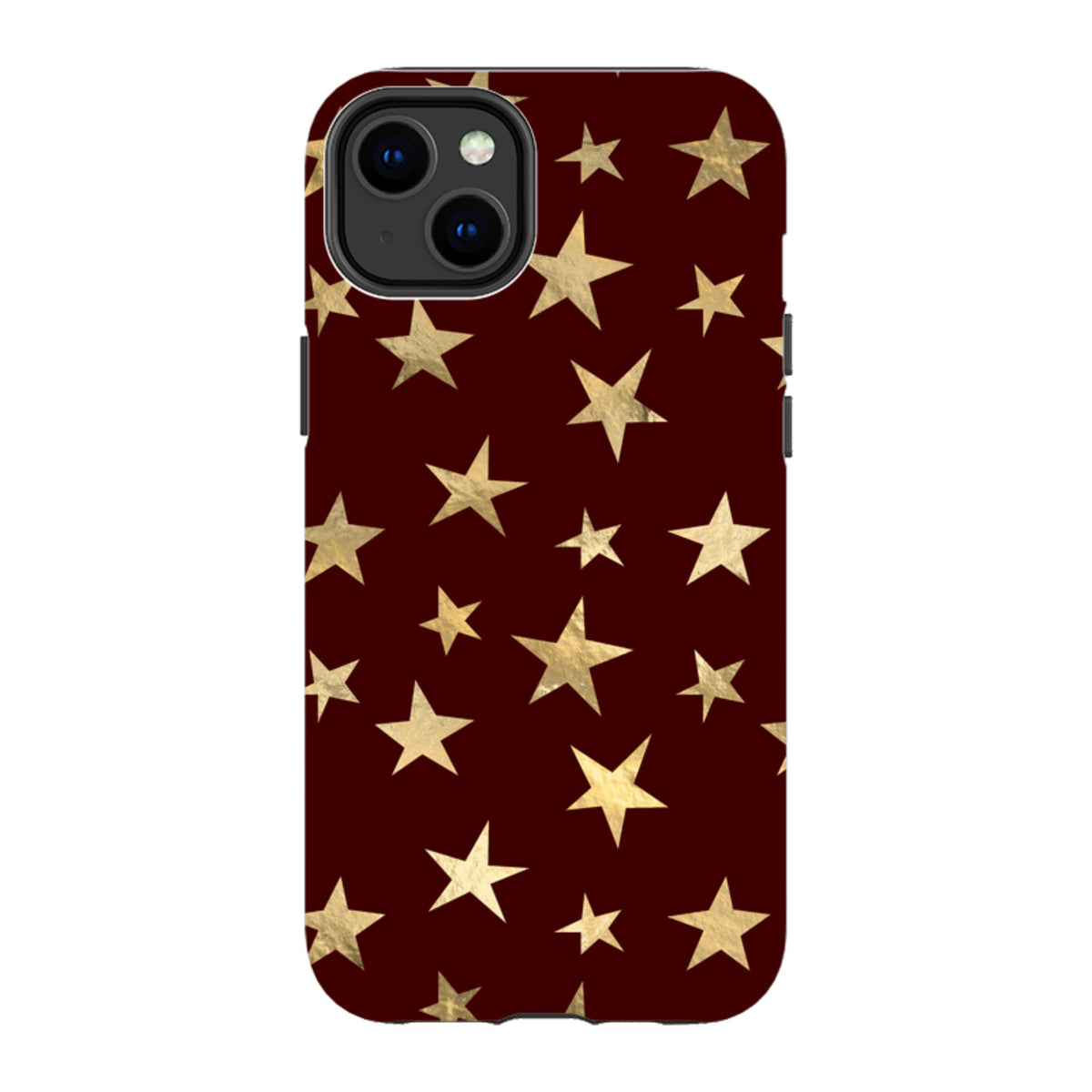 iPhone MagSafe Tough Case - Brown and Gold Stars