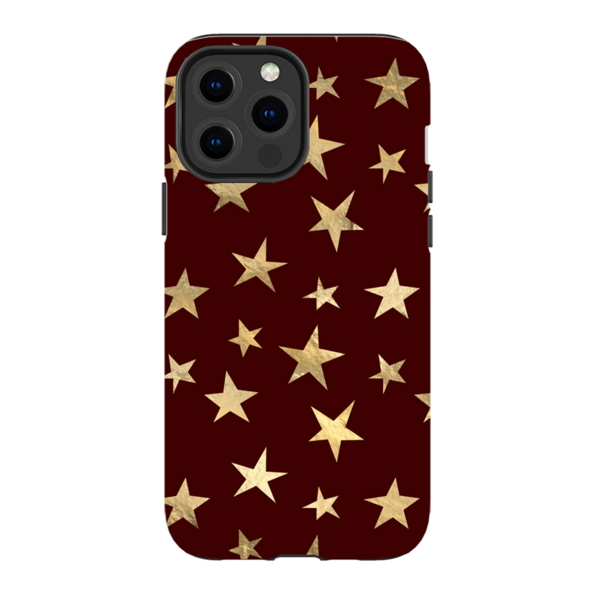 iPhone MagSafe Tough Case - Brown and Gold Stars