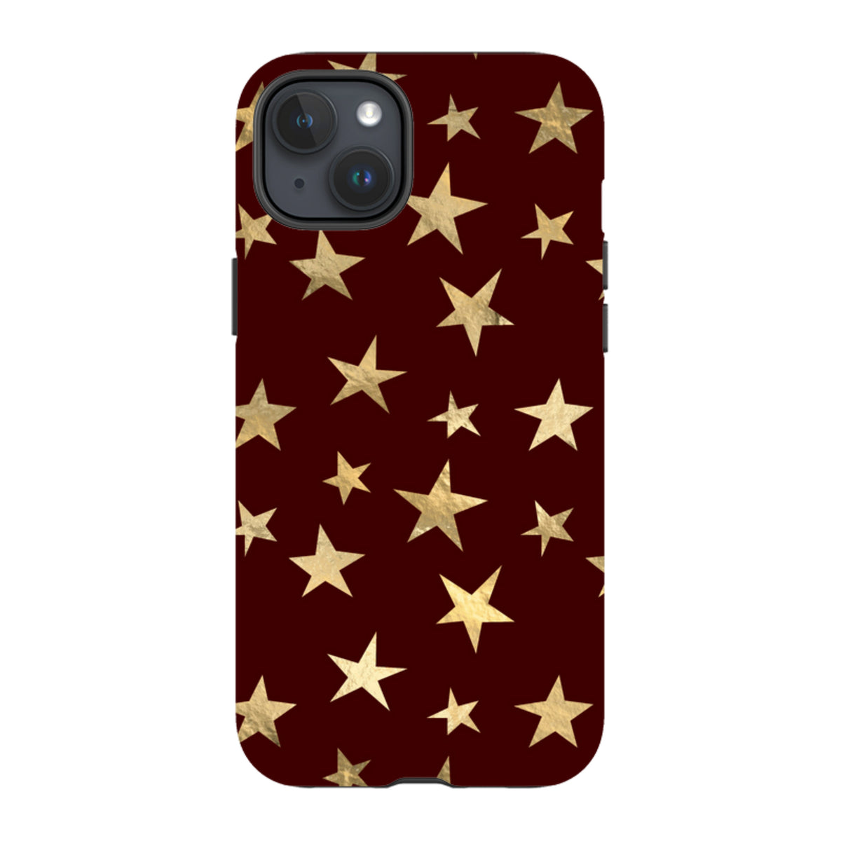 iPhone MagSafe Tough Case - Brown and Gold Stars