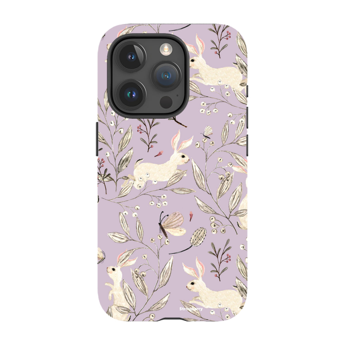 iPhone MagSafe Tough Case - Bunnies Mauve By Katherine Quinn
