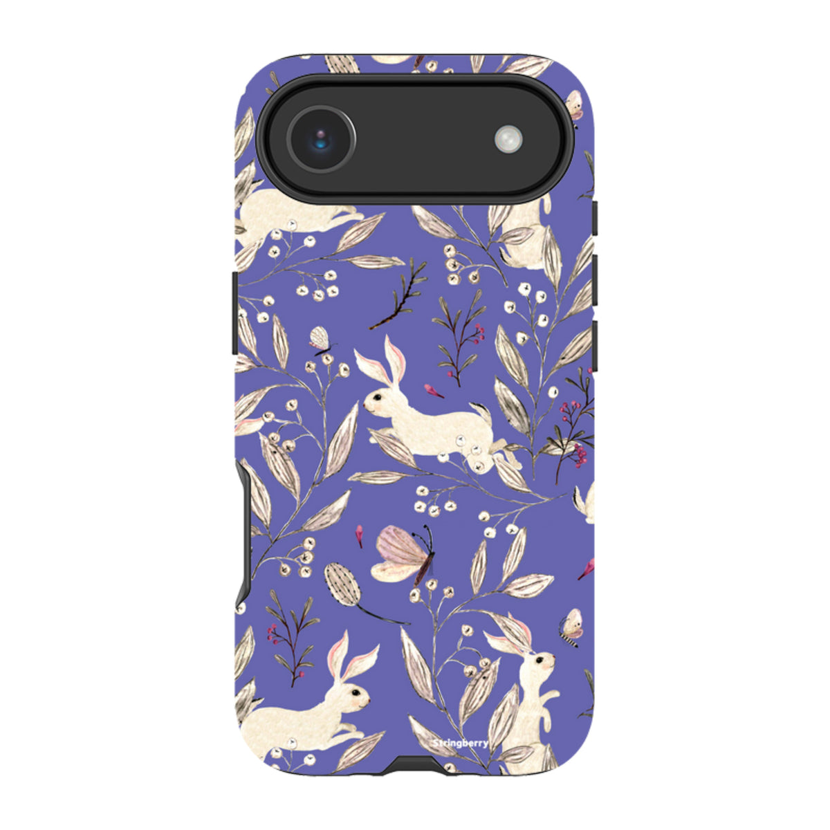 iPhone MagSafe Tough Case - Bunnies Periwinkle By Katherine Quinn