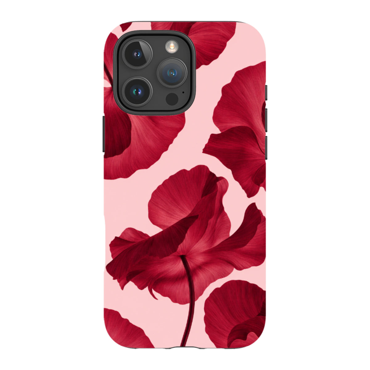 iPhone MagSafe Tough Case - Burgundy Poppy