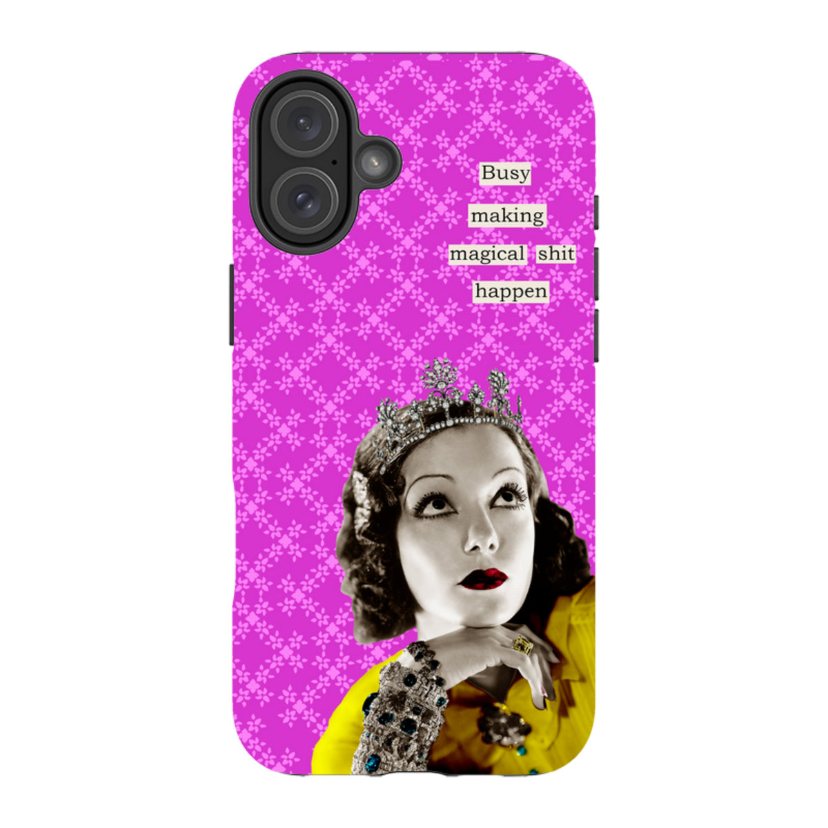 iPhone MagSafe Tough Case - Busy Making Magical  Sh-t Happen By Clare Jordan
