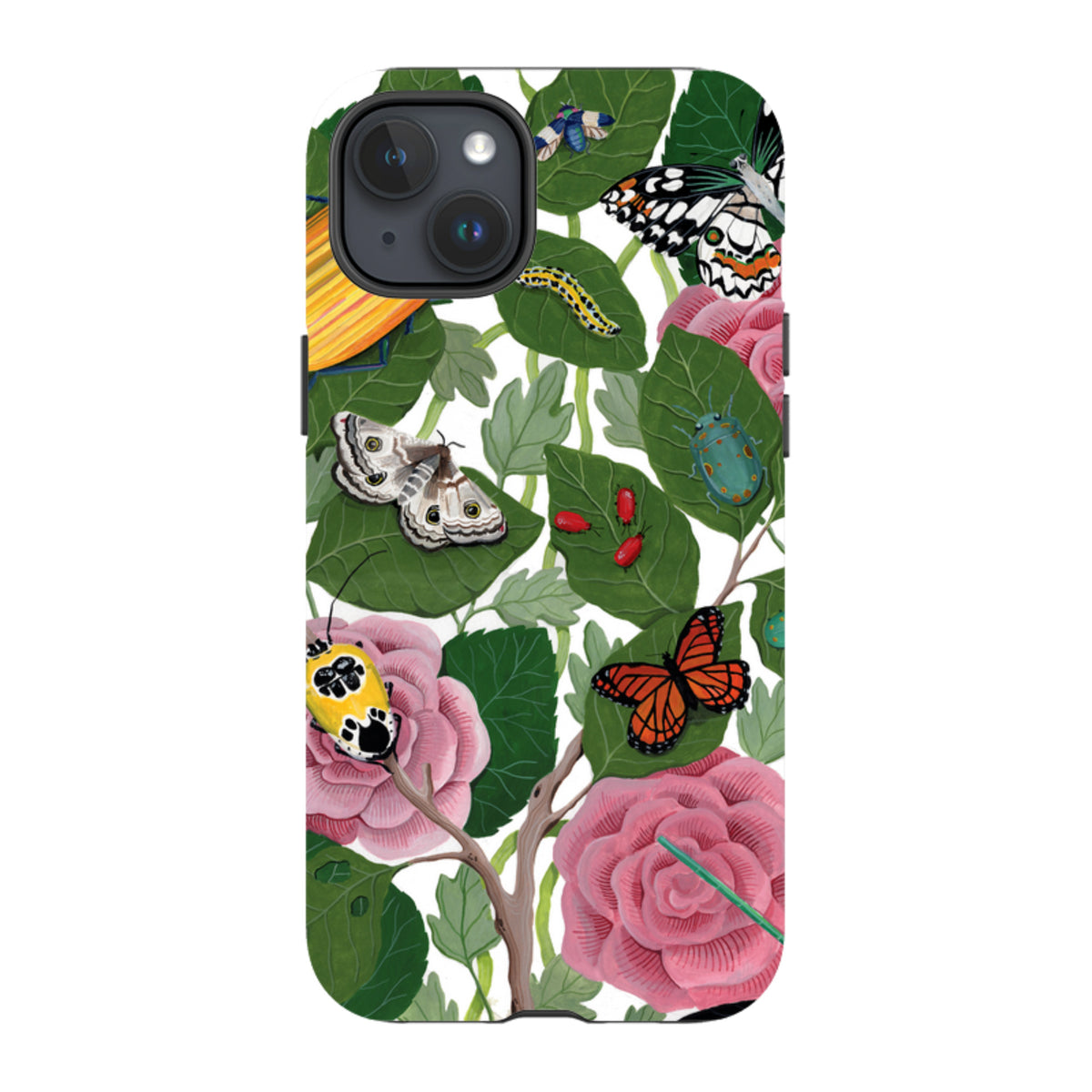 iPhone MagSafe Tough Case - Butterflies and Beetles By Bex Parkin