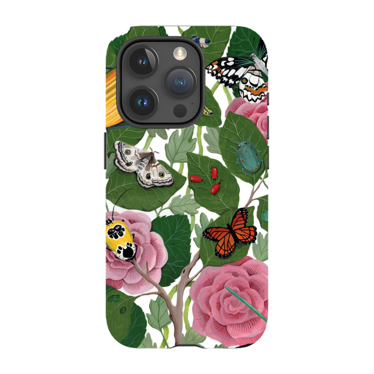 iPhone MagSafe Tough Case - Butterflies and Beetles By Bex Parkin