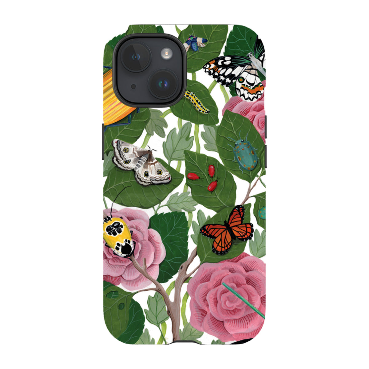 iPhone MagSafe Tough Case - Butterflies and Beetles By Bex Parkin