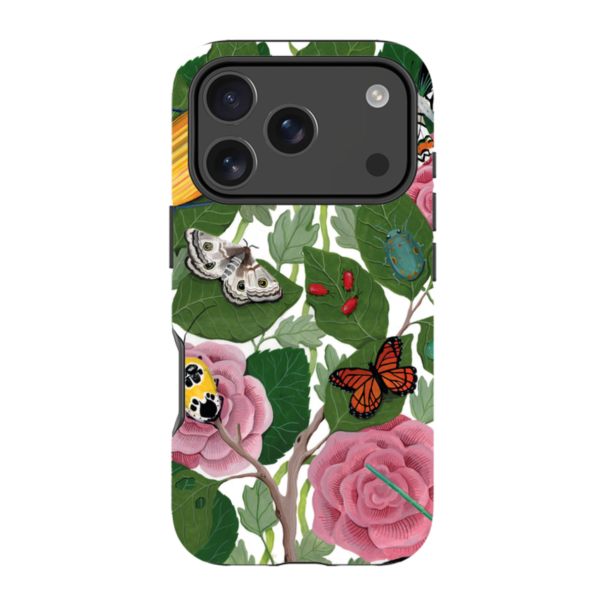 iPhone MagSafe Tough Case - Butterflies and Beetles By Bex Parkin
