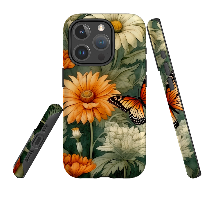 iPhone MagSafe Tough Case - Butterfly Daisies IV