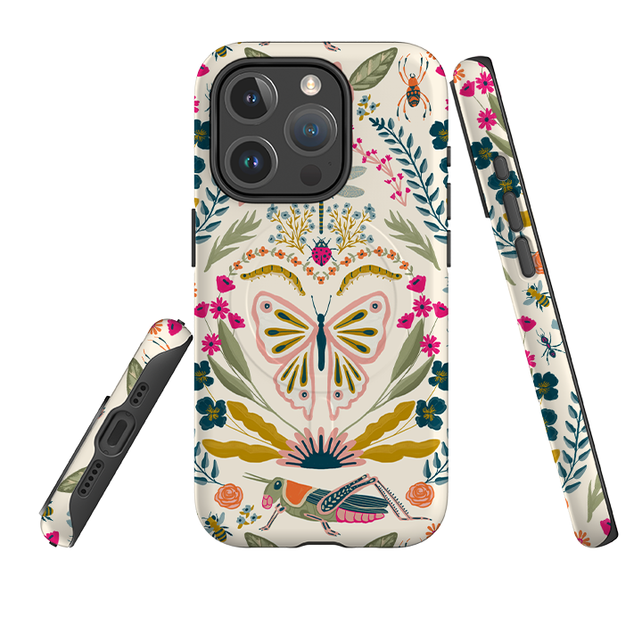 iPhone MagSafe Tough Case - Butterfly Floral By Abby Jacobs