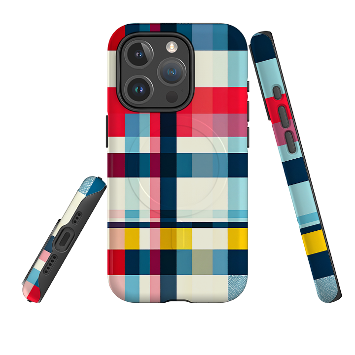 iPhone MagSafe Tough Case - Cancun Gingham