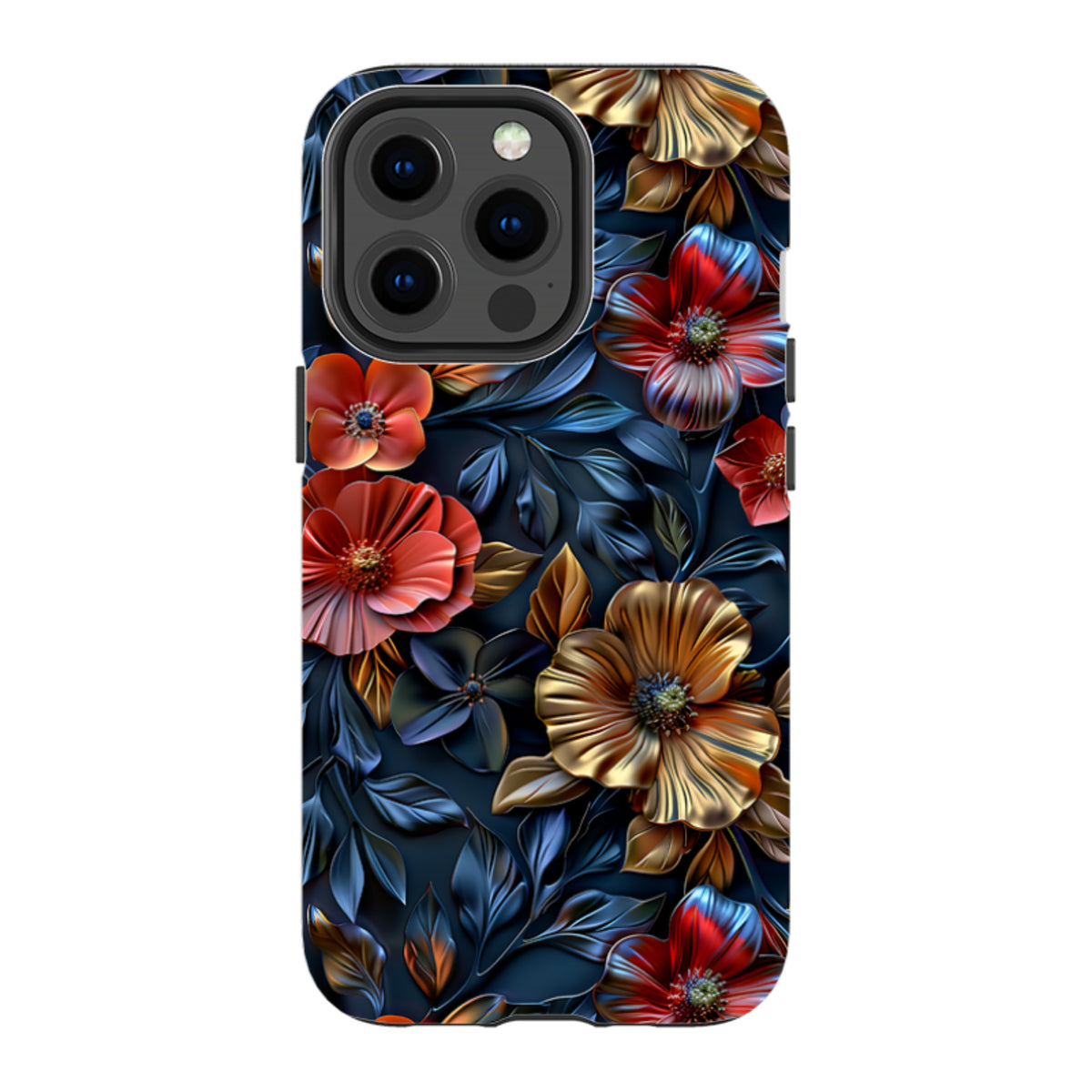 iPhone MagSafe Tough Case - Cascade Floral