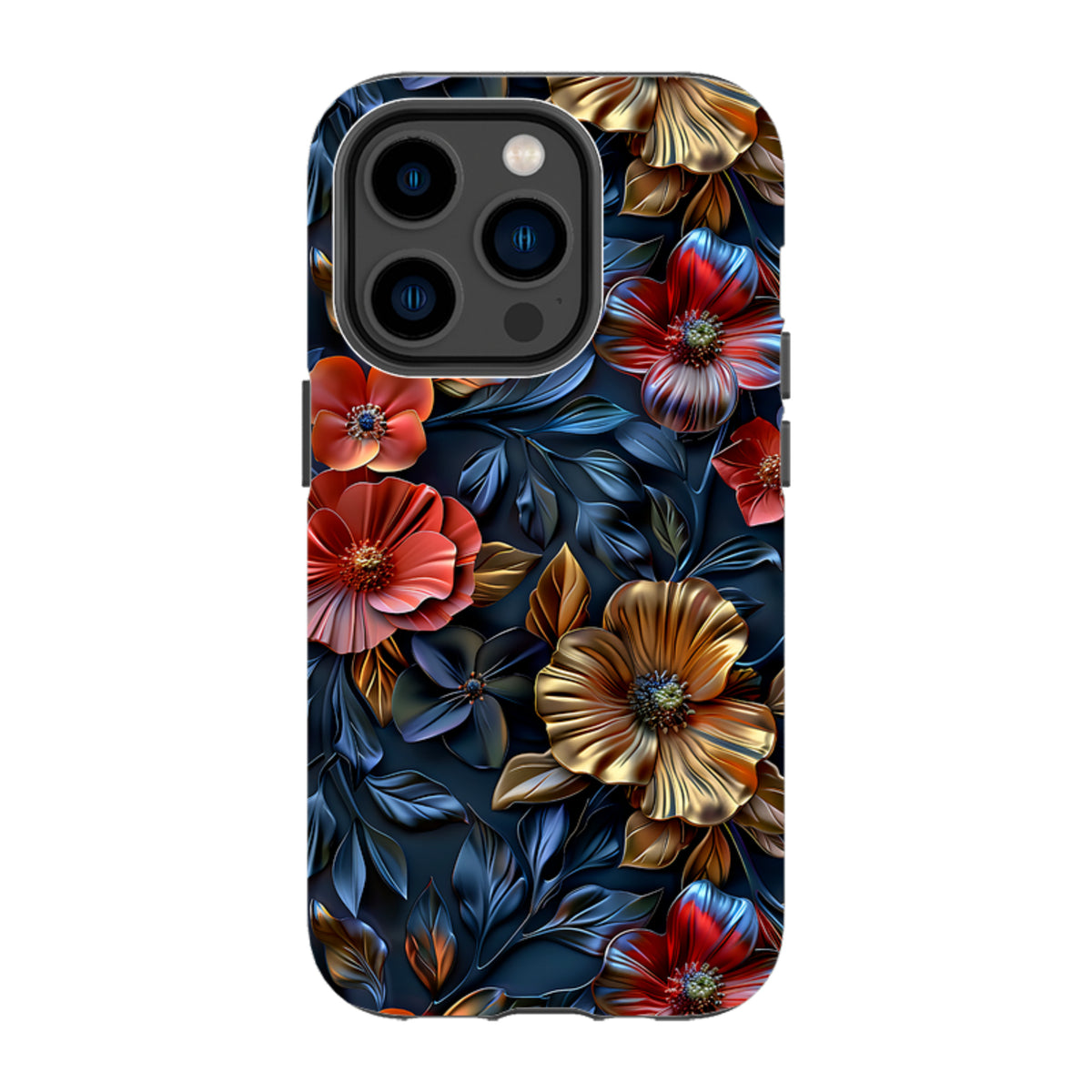 iPhone MagSafe Tough Case - Cascade Floral