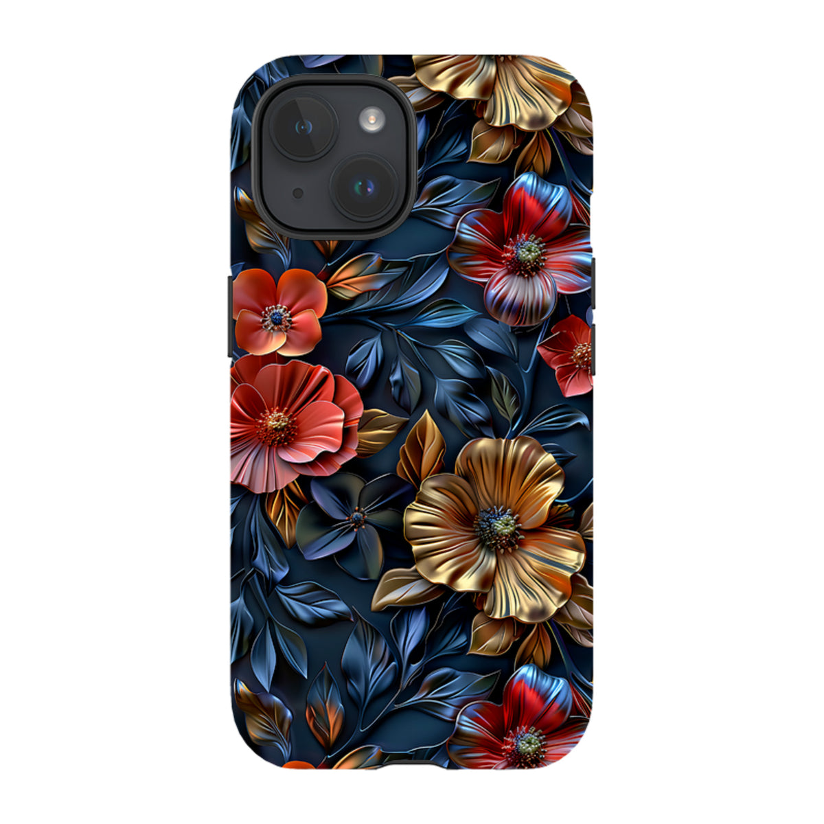 iPhone MagSafe Tough Case - Cascade Floral