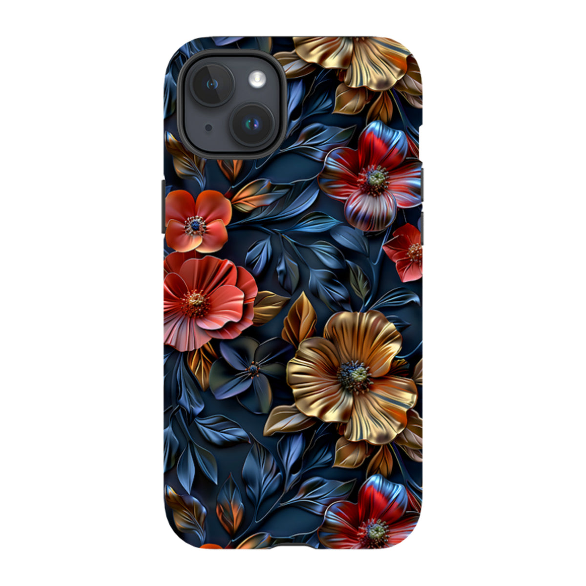 iPhone MagSafe Tough Case - Cascade Floral