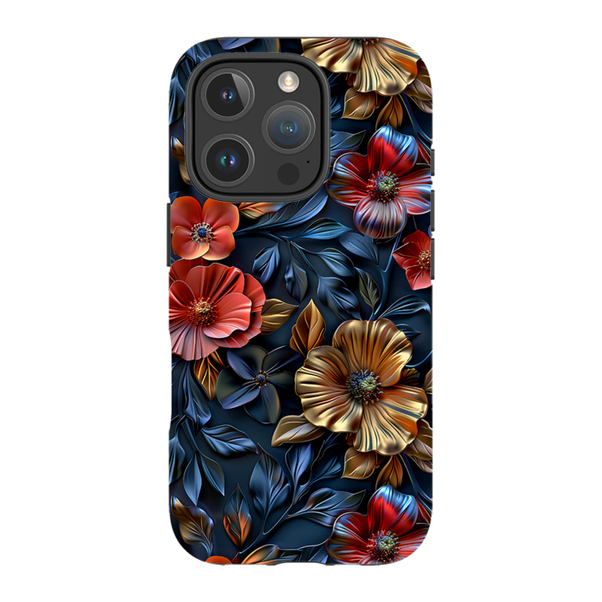 iPhone MagSafe Tough Case - Cascade Floral