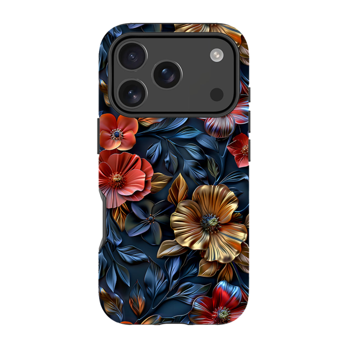 iPhone MagSafe Tough Case - Cascade Floral