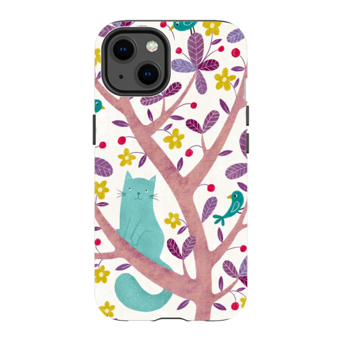 iPhone MagSafe Tough Case -  Cat and Bird By Suzy Taylor