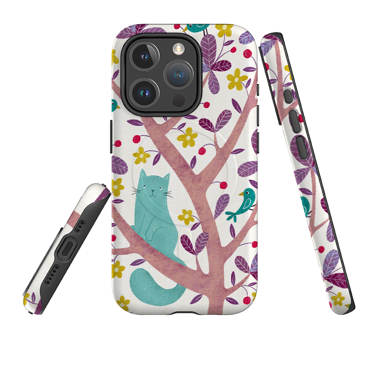 iPhone MagSafe Tough Case -  Cat and Bird By Suzy Taylor
