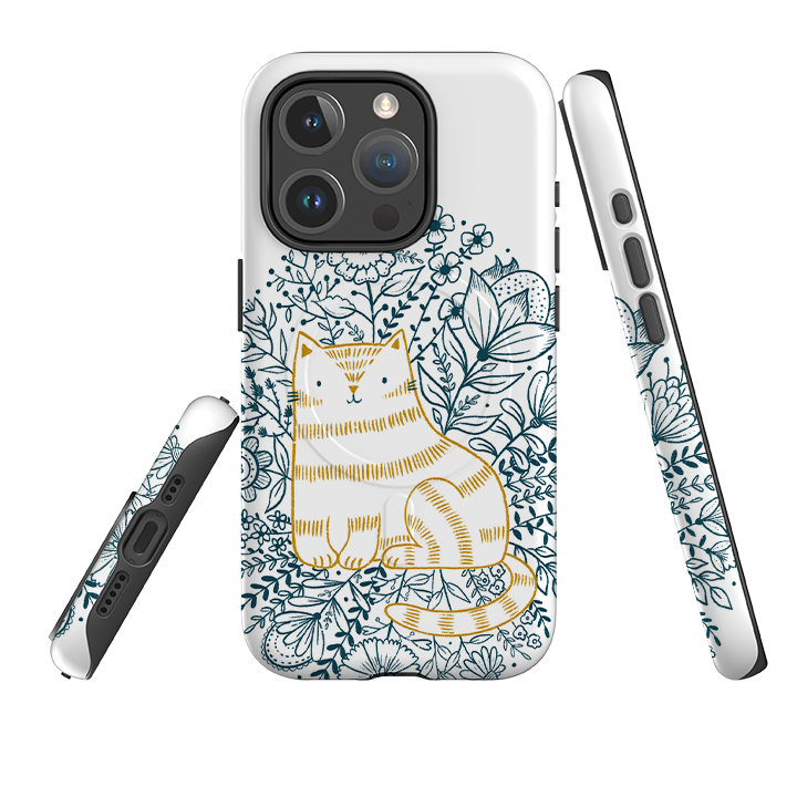 iPhone MagSafe Tough Case -  Cat Design By Suzy Taylor