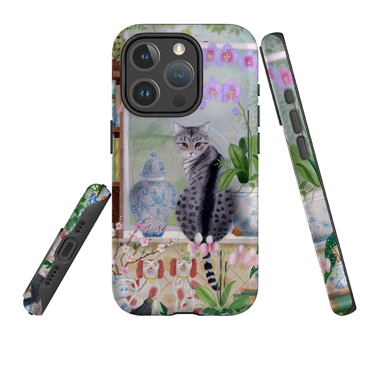 iPhone MagSafe Tough Case - Cat in Window By Bex Parkin