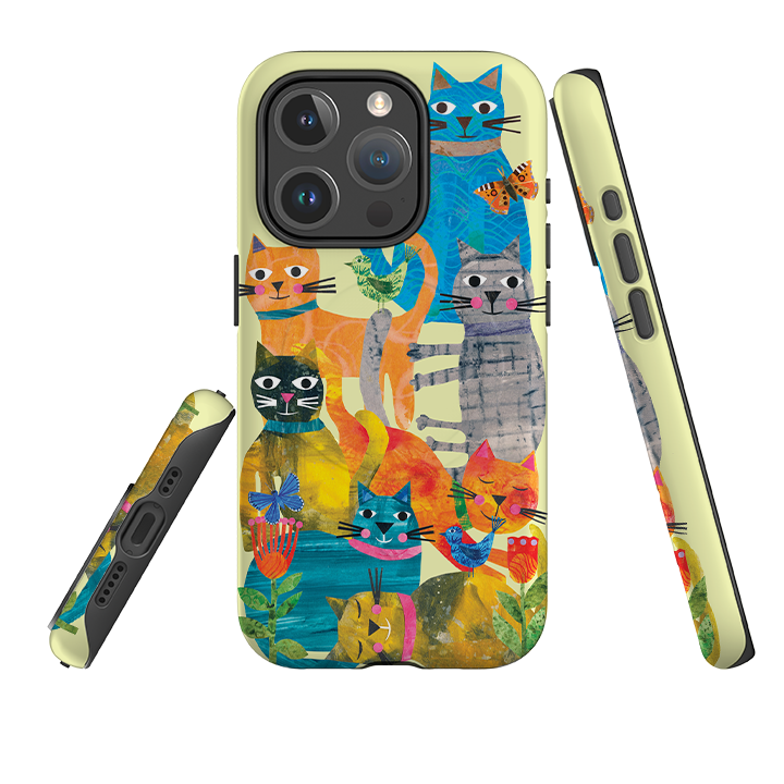iPhone MagSafe Tough Case - Cat Party By Tracey English