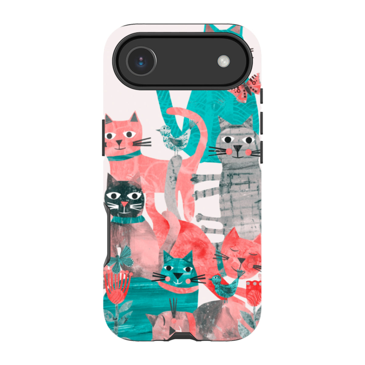 iPhone MagSafe Tough Case - Cat Party II By Tracey English