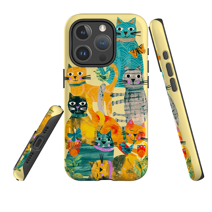 iPhone MagSafe Tough Case - Cat Party III By Tracey English
