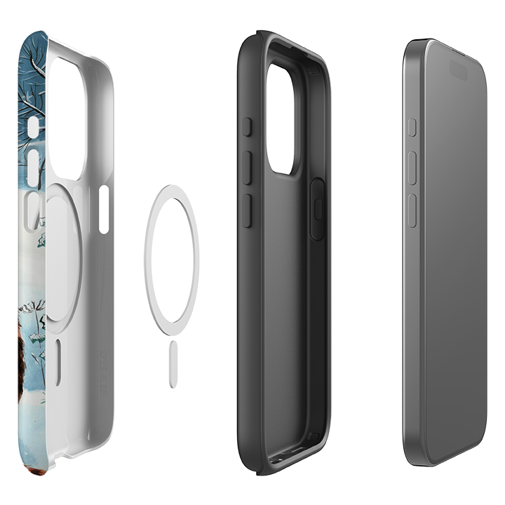 iPhone MagSafe Tough Case - Cat Xmas By Mary Stubberfield
