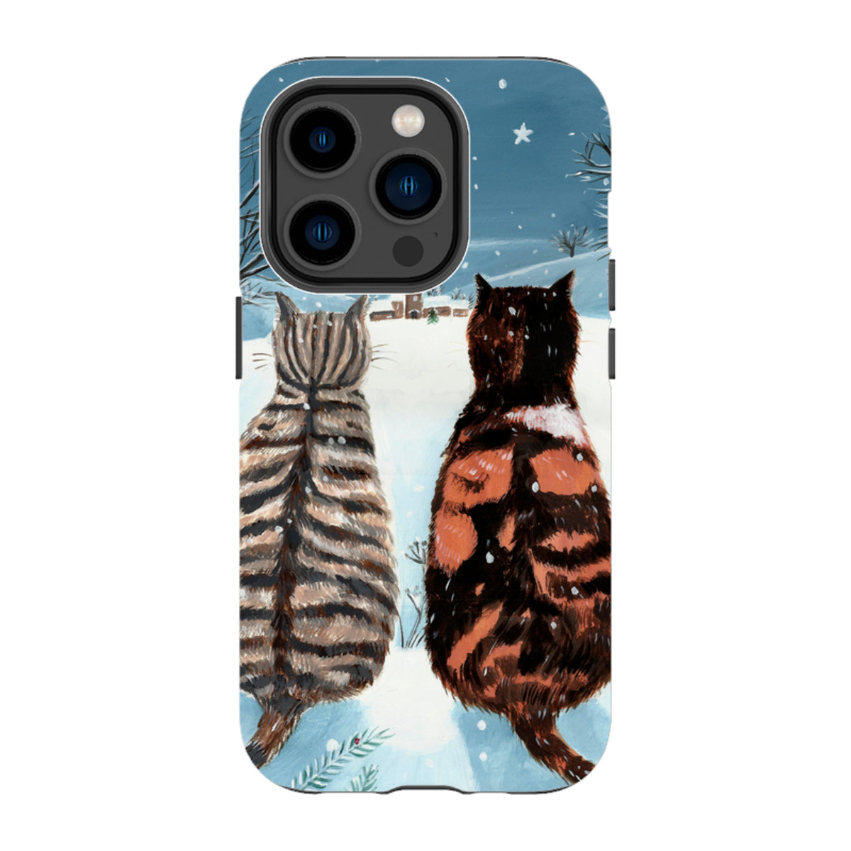 iPhone MagSafe Tough Case - Cat Xmas By Mary Stubberfield