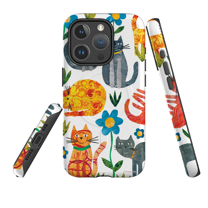 iPhone MagSafe Tough Case - Cats By Tracey English