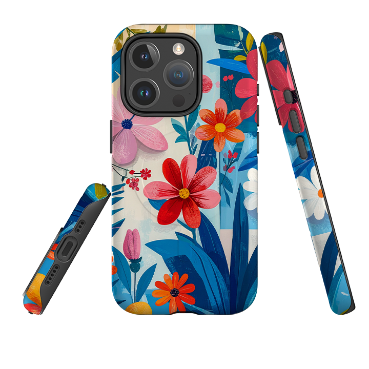 iPhone MagSafe Tough Case – Kapellenblumenmuster