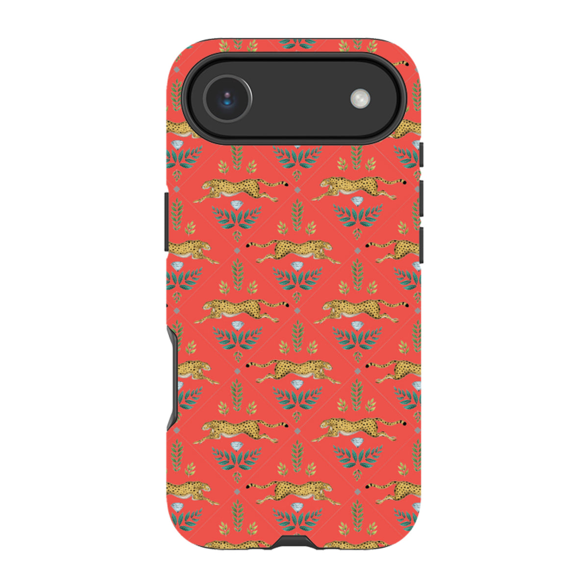 iPhone MagSafe Tough Case -  Cheetah Red By Catherine Rowe