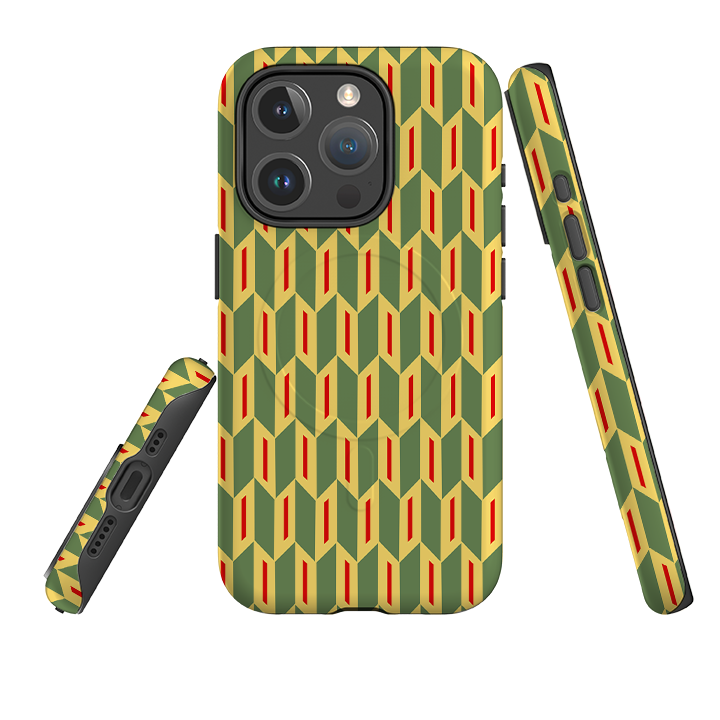 iPhone MagSafe Tough Case - Chevrons By Cressida Bell