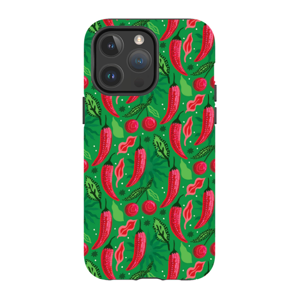 iPhone MagSafe Tough Case - Chilli Cherry By Emma Frances Grant