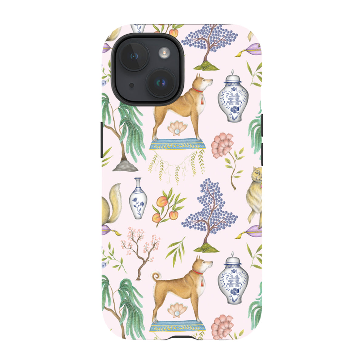 iPhone MagSafe Tough Case - Chinoiserie Menagerie Pink von Catherine Rowe