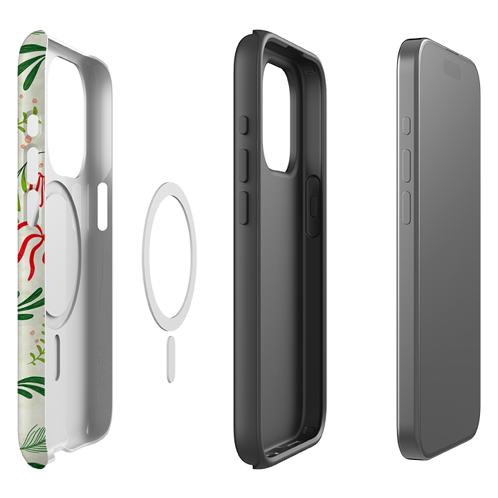 iPhone MagSafe Tough Case -  Christmas Bows By Katherine Quinn