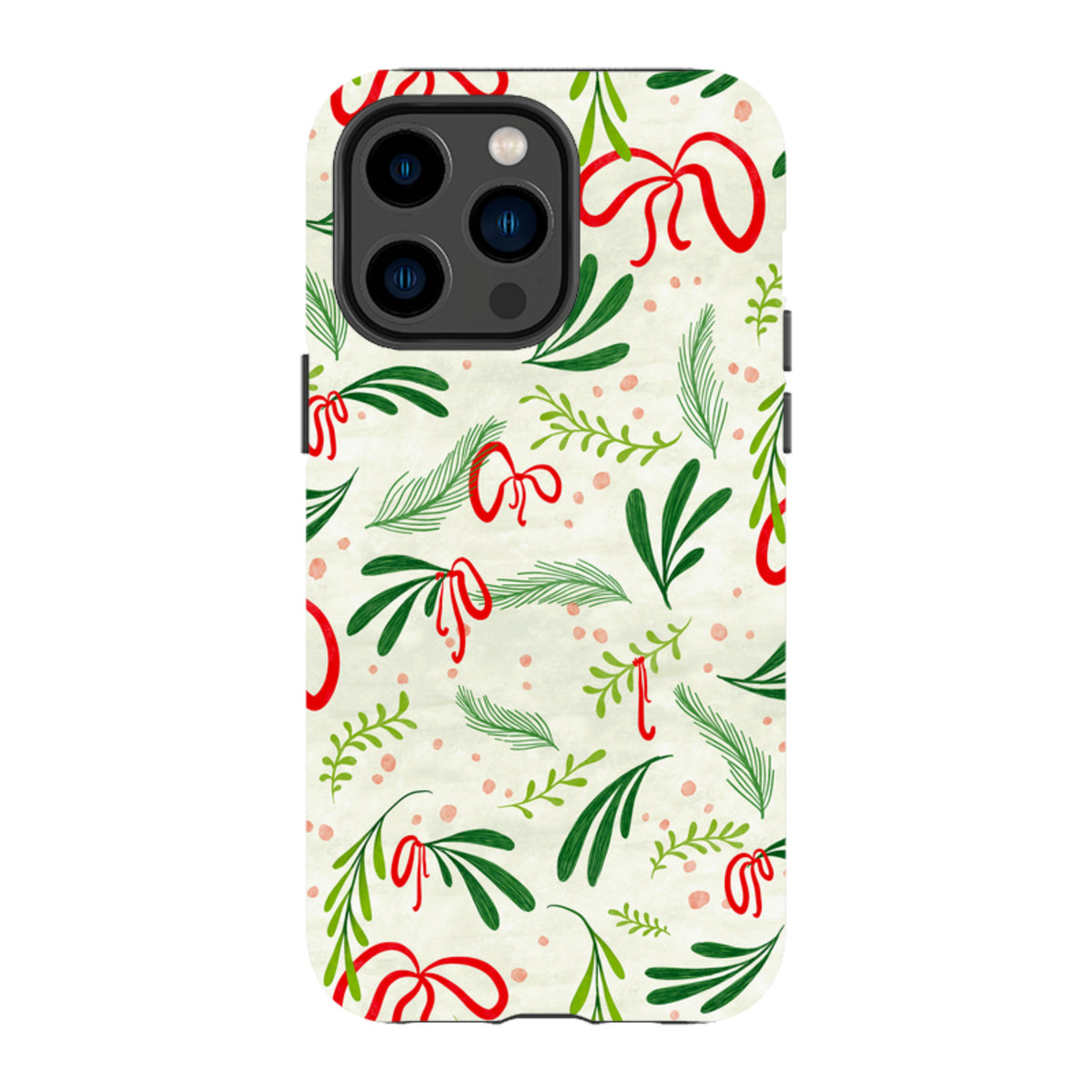 iPhone MagSafe Tough Case -  Christmas Bows By Katherine Quinn