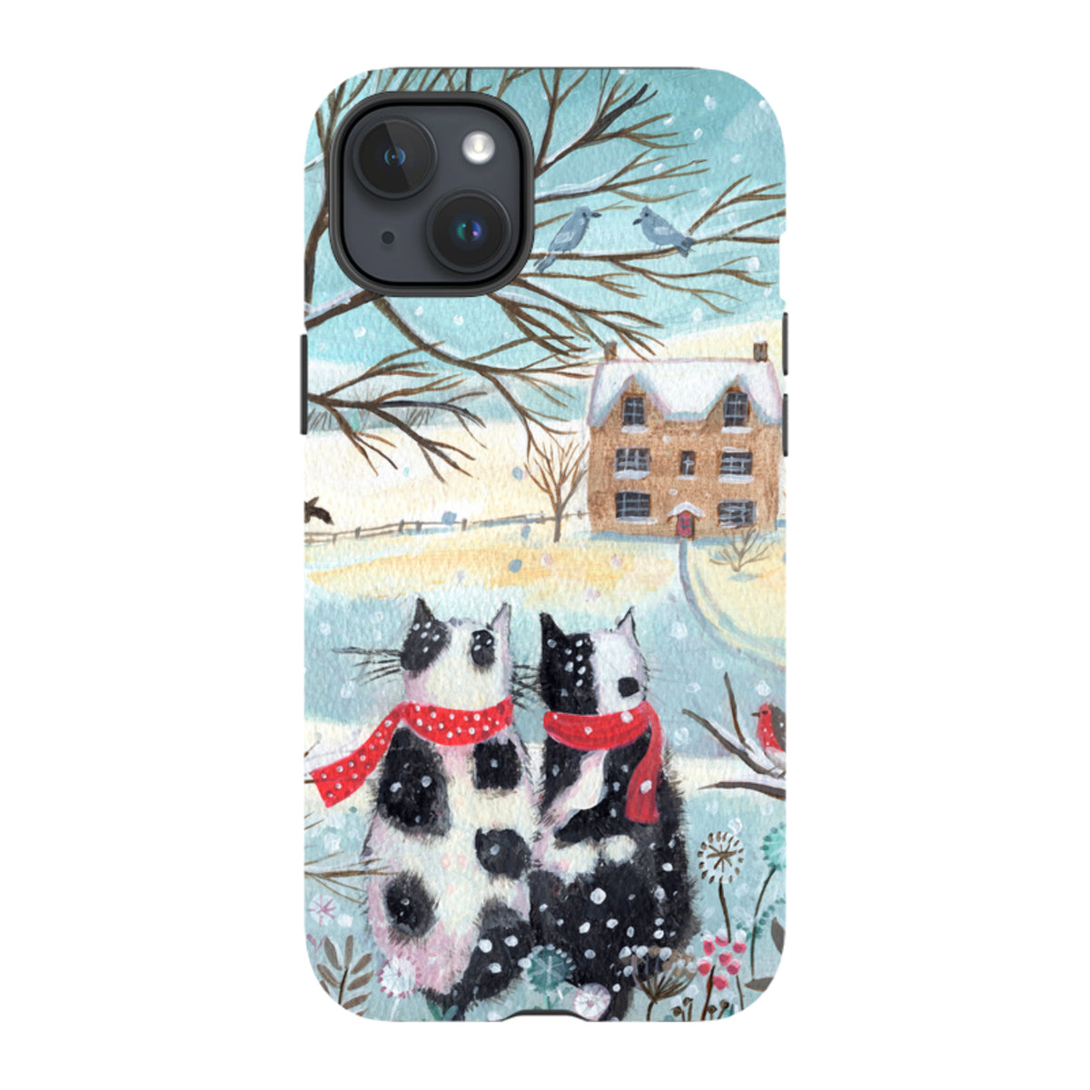 iPhone MagSafe Tough Case - Christmas Cats By Mary Stubberfield
