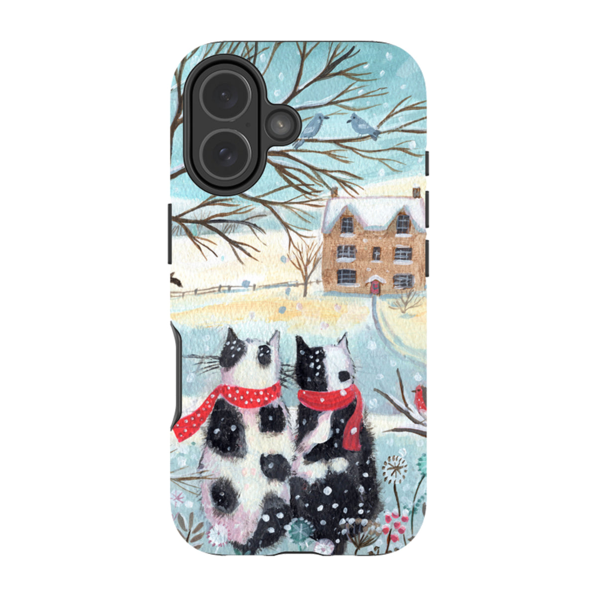iPhone MagSafe Tough Case - Christmas Cats By Mary Stubberfield