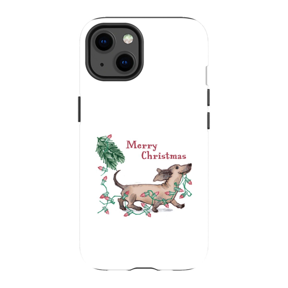 iPhone MagSafe Tough Case -  Christmas Daschund By Liane Payne