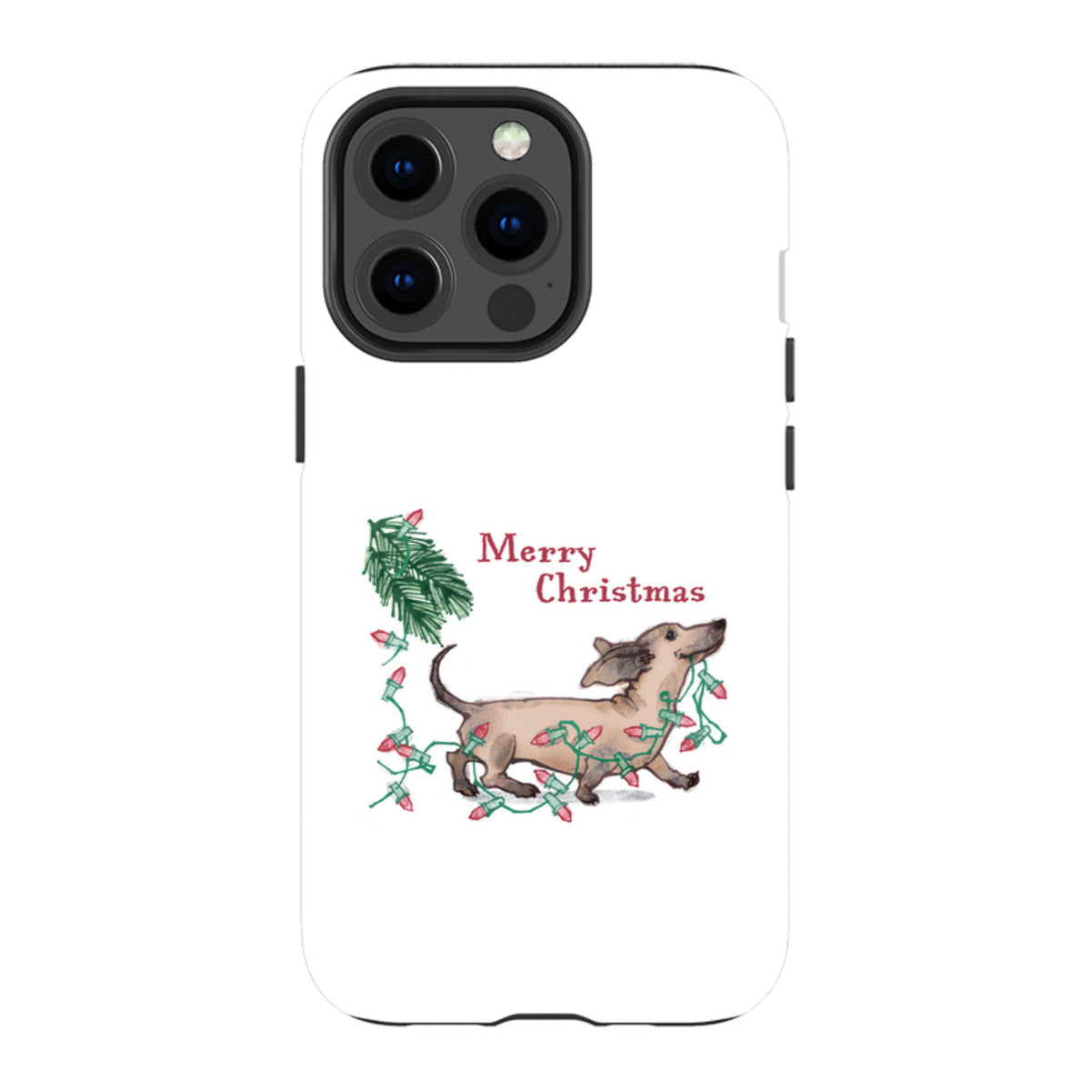 iPhone MagSafe Tough Case -  Christmas Daschund By Liane Payne