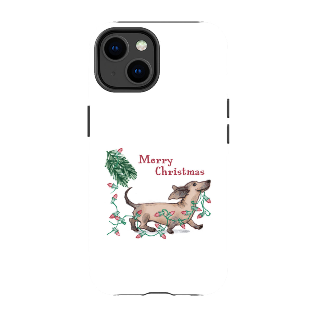 iPhone MagSafe Tough Case -  Christmas Daschund By Liane Payne