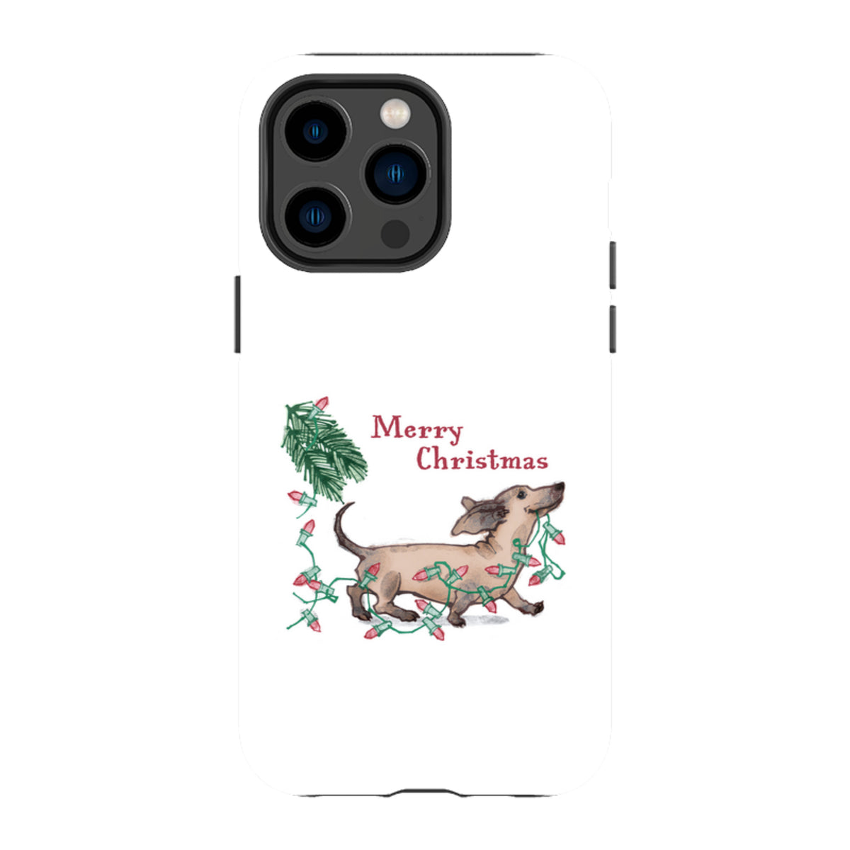 iPhone MagSafe Tough Case -  Christmas Daschund By Liane Payne
