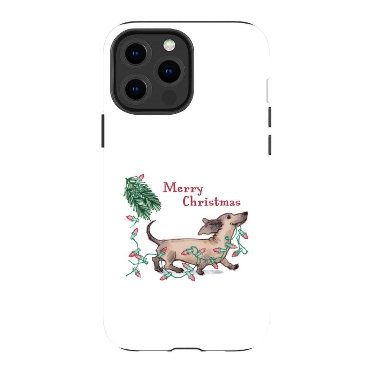 iPhone MagSafe Tough Case -  Christmas Daschund By Liane Payne