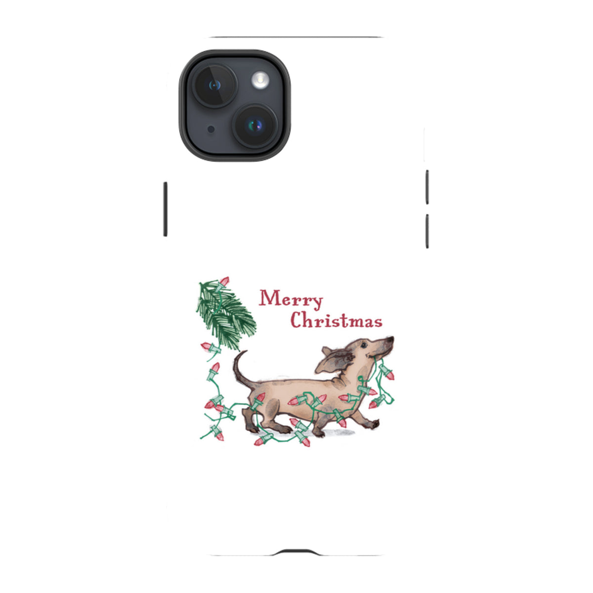 iPhone MagSafe Tough Case -  Christmas Daschund By Liane Payne